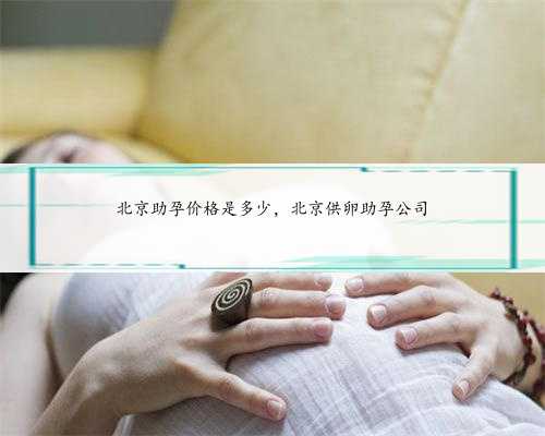 北京助孕价格是多少，北京供卵助孕公司